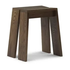 Tabouret Let, Brown Stained Ash
