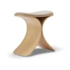 Tabouret Luno 48x28x72 cm, Chêne-beige textile