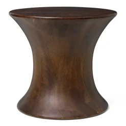 Tabouret Spin 30 cm, Bois de manguier