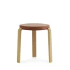 Tabouret Tap, caramel, pieds en chêne