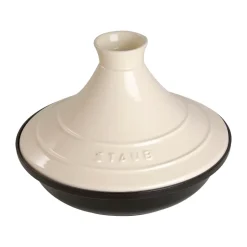 Tagine Staub fonte noir-beige, 20 cm