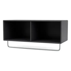 Étagère à chapeaux avec tringle COAT, Anthracite