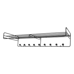 Étagère à chapeaux Bill Hat Rack L, Noir
