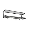 Étagère à chapeaux Classic 650, noir/noir, 2 niveaux, 90 cm