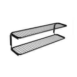Étagère à chaussures Classic 650, noir/chrome, 2 niveaux, 60 cm