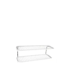 Étagère à chaussures Classic 650, blanc/chrome, 2 niveaux, 70 cm