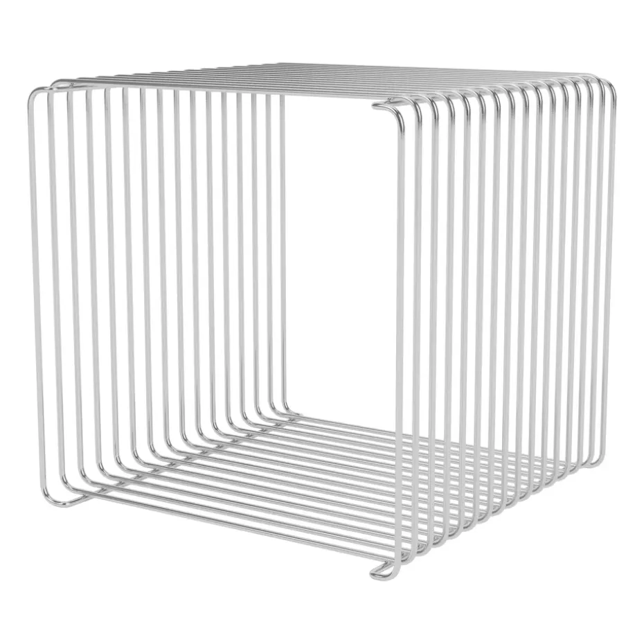 Étagère cube Panton Wire Single 34,8x34,8x34,8 cm, Chrome
