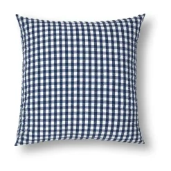 Taie d'oreiller Bæk&Bølge 50x60 cm, Bleu foncé-blanc