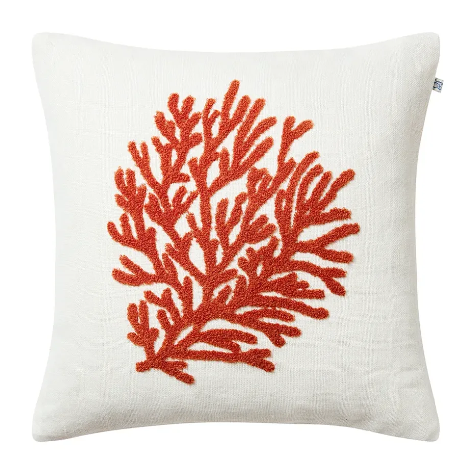 Taie d'oreiller corail 50x50 cm, Orange