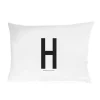Taie d'oreiller Design Letters 70x50 cm, H