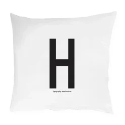 Taie d'oreiller Design Letters 60x50 cm, H