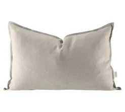 Taie d'oreiller en lin Calm 40x60 cm, Greige