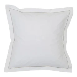 Taie d'oreiller Hotel Percale 65x65 cm, Blanc-beige clair