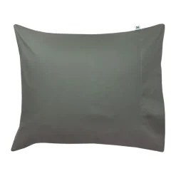 Taie d’oreiller Satina plain, Vert, 50x60 cm