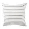 Taie d'oreiller Striped Cotton Poplin 65x65 cm, White