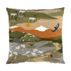Taie Fjällvandring 47x47 cm, Vert-rost