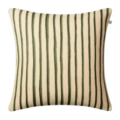 Taie Jaipur Stripe 50x50 cm, Beige-green-green