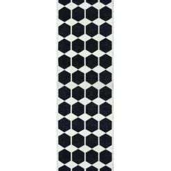 Tapis Anna noir, 70x200 cm