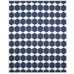Tapis bleu Anna grand, 150x200 cm