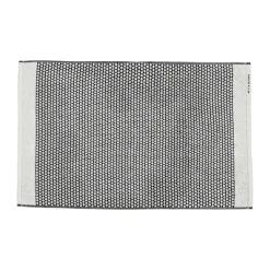 Tapis de bain Grid 50x80 cm, Noir-blanc cassé
