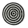 Tapis de bain HK Living Ø120 cm, Monochrome