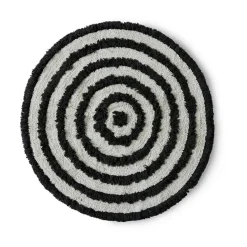 Tapis de bain HK Living Ø120 cm, Monochrome
