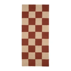 Tapis de couloir Square, Brown-naturel, 80x200 cm