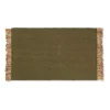 Tapis de porte Block 50x80 cm, Olive-natural