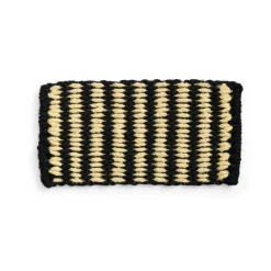 Tapis de porte Coco Stripe Wide, Black-white