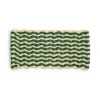 Tapis de porte Coco Stripe Wave, Dark green-white
