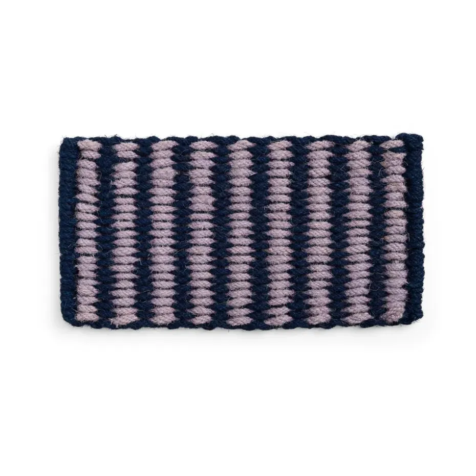 Tapis de porte Coco Stripe Wide, Lavender-navy