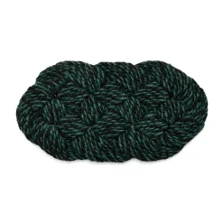 Tapis de porte Coco 40x80 cm, Swirl black