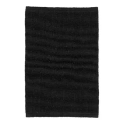 Tapis de porte Fiona noir, 60x90 cm