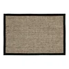 Tapis de porte Jenny Sisal Nature-noir, 60x90 cm