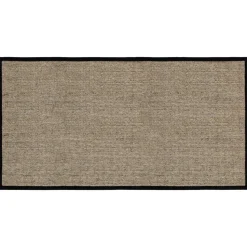 Tapis de porte Jenny Sisal Nature-noir, 80x150 cm