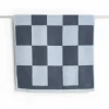 Tapis de salle de bain Check 50x90 cm, Steel blue