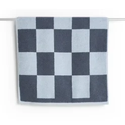 Tapis de salle de bain Check 50x90 cm, Steel blue