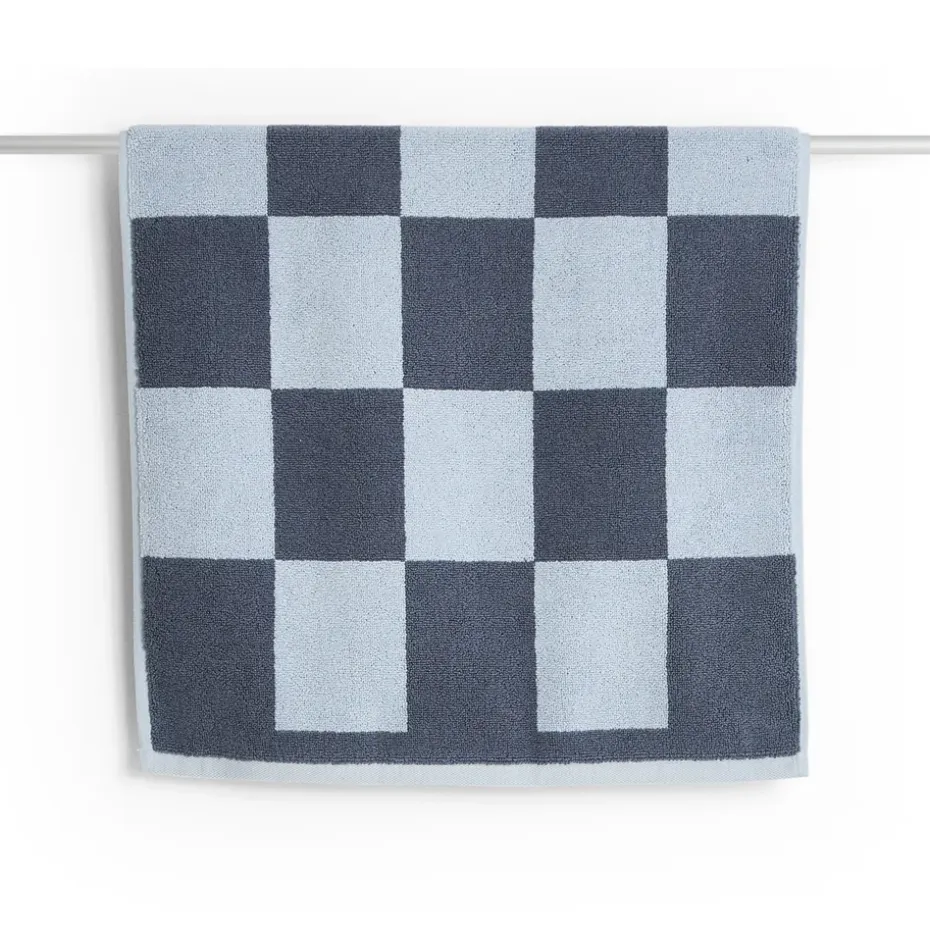 Tapis de salle de bain Check 50x90 cm, Steel blue