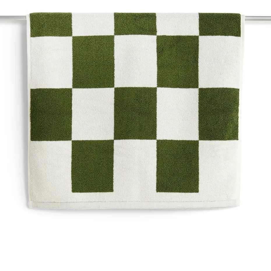 Tapis de salle de bain Check 50x90 cm, Matcha