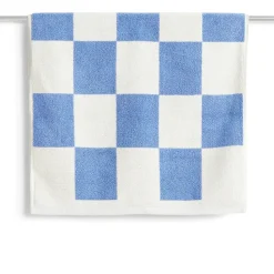 Tapis de salle de bain Check 50x90 cm, Sky blue
