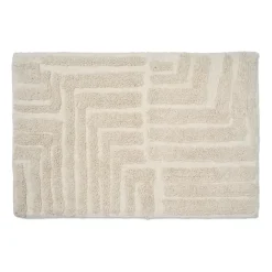 Tapis de salle de bain Field 60x90 cm, Blanc