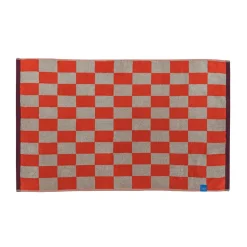 Tapis de salle de bain rétro 50x80 cm, Dark orange