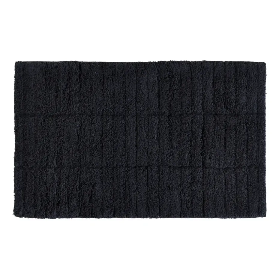 Tapis de salle de bain Tiles, Noir