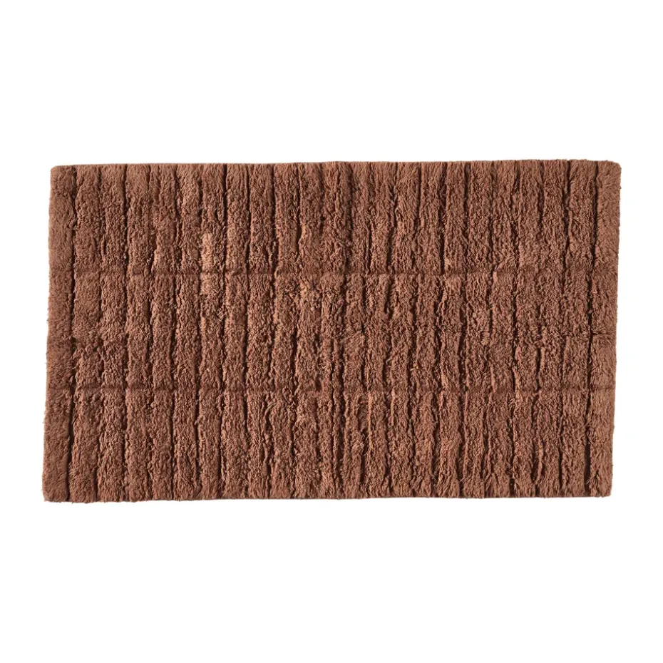 Tapis de salle de bain Tiles, Terracotta