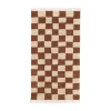 Tapis en coton Mara 80x150 cm, Sable chaud rouillé