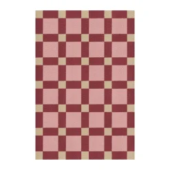 Tapis en jute Evelina Kroon 140x200 cm, Plum punch