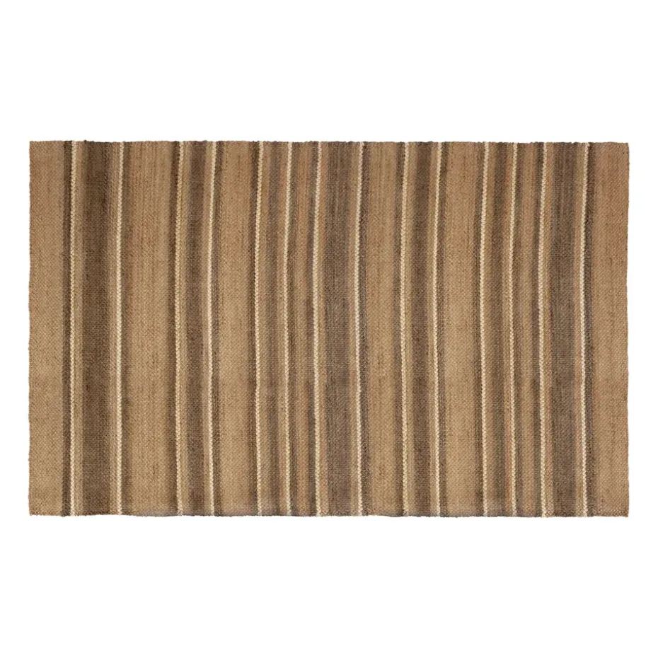 Tapis en jute Fanny striped, Naturel, 190x290 cm