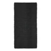 Tapis en jute Merida noir, 70x140 cm