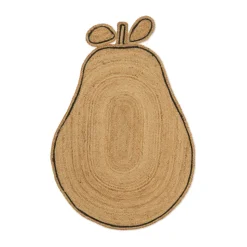 Tapis en jute Pear braided, Naturel