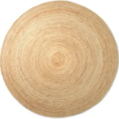 Tapis en jute rond Eternal large, Natural